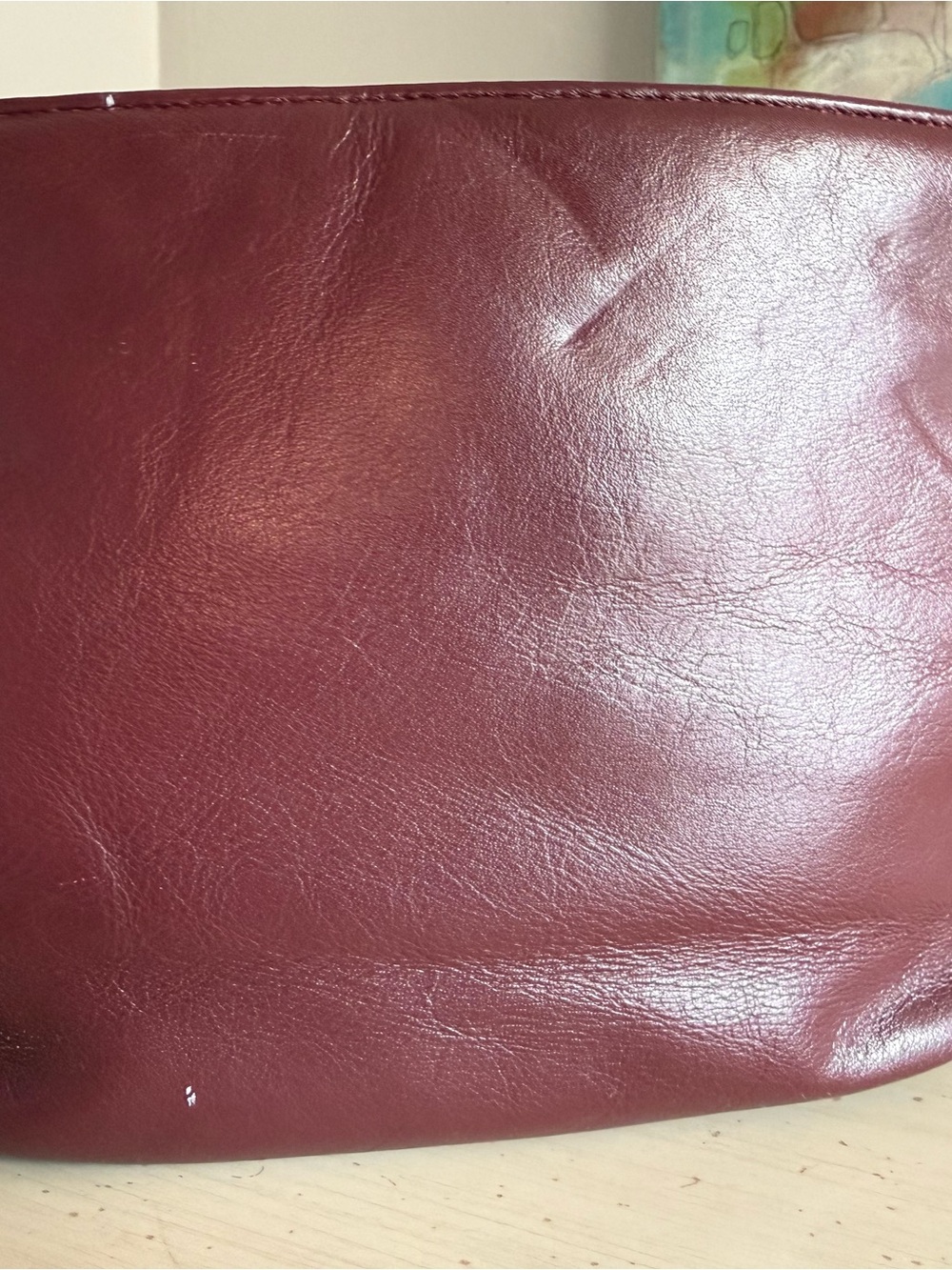 Vintage Etienne Aigner Burgundy Leather Shoulder Crossbody Bag - Picture 6 of 9